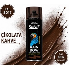Selsil Rainbow Akrılık Sprey Boya Çikolata Kahve Ral 8017 (400ML)