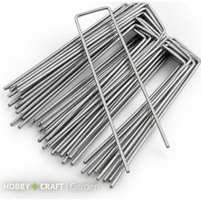 Mix And Match Don Kırağı Örtüsü  Çivisi Sabitleme Kazığı -U Tip | 25 Adet *15 cm | 3,7 mm Kalınlık Galvanizli | Sera Örtüsü, Don Örtüsü, Agril, Malç ve Sulama Hortumu Sabitleme