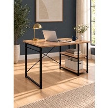 60*120 cm İki Raflı Çalışma Masası Bilgisayar Masası Ofis Ders Masası