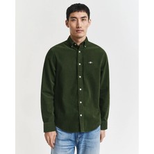 Gant Erkek Haki Regular Fit Düğmeli Gömlek
