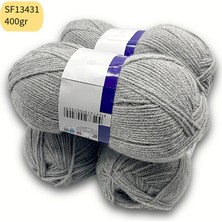 Oxford İplik Ihraç Fazlası 4'lü Paket 400 gr Akrilik Gri SF13431