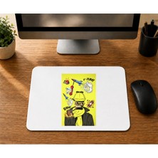 Mor Mürekkep You Boom Ön Arka Baskılı Mousepad Bilgisayar Altlığı