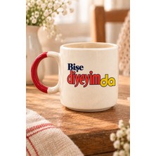 Mor Mürekkep Bişe Diyeyim Da Baskılı Kırmızı P Kupa