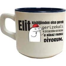 Mor Mürekkep Elit Kişiliğimden Olsa Gerek Baskılı Siyah Içi Renkli Venüs Kupa Bardak Fincan Mug