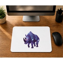Mor Mürekkep Mor Gergadan Baskılı Mousepad Bilgisayar Altlığı