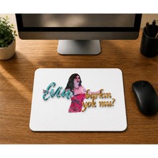 Mor Mürekkep Evin Barkın Yok Mu Baskılı Mousepad Bilgisayar Altlığı