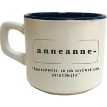 Mor Mürekkep Anneanne Baskılı Siyah Içi Renkli Venüs Kupa - Anneanneye Hediye Bardak Fincan Mug