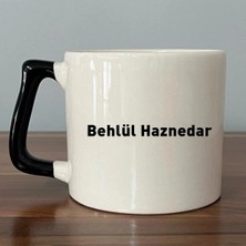 Mor Mürekkep Seçtiğin Isim&logo Baskılı Siyah Kulplu Prime Kupa Bardak Fincan Mug