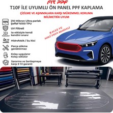 Fit PPF T1OF ile Uyumlu Hazır Kesim Ön Panel ( Panjur ) Kaplaması, 210 Mikron Ppf Tpu Şeffaf Boya Koruma Filmi