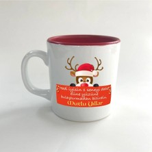 Mor Mürekkep Hadi Iyisin 1 Seneyi Daha Baskılı Kırmızı Içi Renkli Multi Kupa - Yılbaşı Hediyesi Bardak Fincan Mug