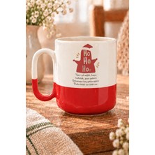 Mor Mürekkep Getirmezse Koy G Tüne Gitsin Baskılı Kırmızı Alt Yarısı Renkli Arya Kupa Bardak Fincan Mug