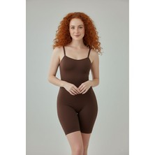 Body Yüksek Bel Tam Boy 9050 Kahverengi