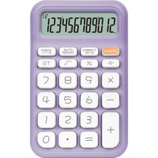 X-150 12 Haneli Küçük Boy Hesap Makinesi (Lila)