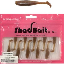 Han Fishing Hanfish Shad Bait 50 5cm 0.9gr Lrf Silikon Yem 10 Adet MS66 Bloodworm