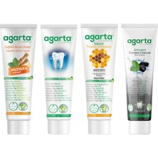 Doğal Diş Macunları(Misvak 100 ml + Propolis 100 ml + Bitki Özlü 100 ml + Karbon 100 Ml)
