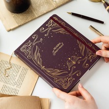 Charmlı Reading Journal - Okuma Günlüğü 18 x 20 cm Bordo