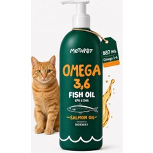 Kediler Için Somon Balık Yağı – Omega 3-6, Epa & Dha 200 ml