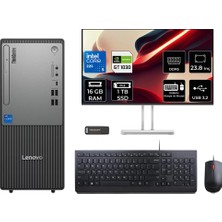 Thinkcentre Neo 50T G6 Ultra 5 225 16GB 1tb SSD GT1030/4GB Fdos Masaüstü Bilgisayar + 23.8"