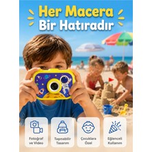 Marvielle Çocuk Fotoğraf Makinesi Hd Video Kayıt Özellikli 2.0 Inç Ekranlı Type-C Şar - Akıllı Kamera