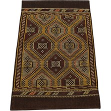 Zehra Abla Halı El Dokuması Ender Geometrik Karapınar Yörük Yün Cecim Kilim 7542
