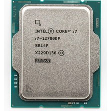 Intel Core I7 12700KF 37MB 12çekirdekli VGA Yok 1700P 125W Kutusuz+Fansız