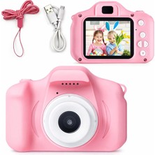 Marvielle Çocuk Pembe Mini Hd 1080P Cmr9 Pembe - Dijital Fotoğraf Makinesi