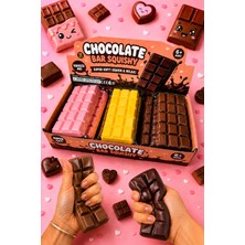 MİNGODAN Çikolata Kokulu Bar Squishy Stres Oyuncağı Esnek Chocolate Sukuşi Anti Stres Oyuncak (1 Adet)