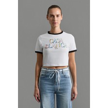 Casablanca Beyaz T-Shirt