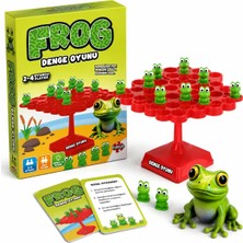Frog Denge Oyunu Eğitici Aile Oyunu 2-4 Oyunculu Çocuk Dikkat ve Beceri Oyuncağı