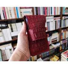 Mahfuz Gerçek Deri Özel Kalemleriniz Için Kalemlik Kalem Kutu ( 5*6 Kalem Için ) 28 cm \ 9.5 cm  DAK375