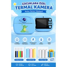 Marvielle Çocuk Termal Baskılı Fotoğraf Makinesi – Anında Baskı Özellikli Çocuk Kamer - Dijital Fotoğraf Makinesi