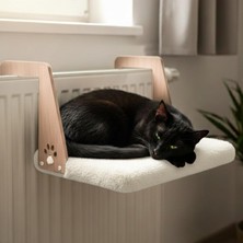 Kawin Gobypet Always The Best Gobypet Peluş Kalorifer Petek Radyatör Yatağı – Geniş Tasarım, Kedi ve Köpek Uyumlu (Beyaz)