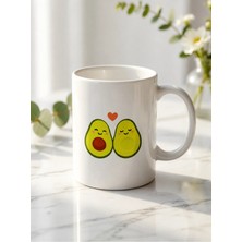 Sevimli Avokado 🥑 Bardak Hediye Paketi Kutusunda