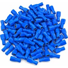 Powermaster PM-39053 1,5-2,5mm2 Kesit 24X9X6MM Soket Mavi Izoleli Kablo Pabucu (100'LÜ Paket)