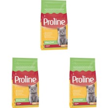 Kawin Pro Line Tavuk Etli Yavru Kedi Maması 1.2 kg (3 Paketi)