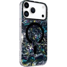 Bezos Onegif Apple iPhone 17 Pro Max Uyumlu Mila Dalgalı Magsafe Kapak - Lacivert