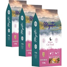 Kawin Mystic Az Tahıllı Yavru Kedi Maması Tavuklu 1,5 kg (3 Paketi)