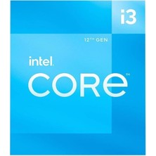 Intel Core I3 12100 17MB 4çekirdekli O/b UHD VGA 1700P 58W Kutusuz+Fansız