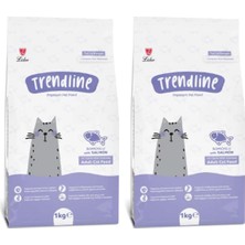 Kawin Trendline Somonlu Yetişkin Kedi Maması 1 kg (2 Paketi)