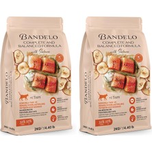 Kawin Bandelo Yetişkin & Yavru Kuru Kedi Maması - Vitamin Ilaveli Tam ve Dengeli Kilo Kontrolü, Yüksek Hayvansal Protein Içerikli Kuru Mama (2 Kg, Somon) (2 Paketi)
