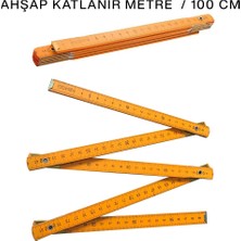 Eldenör Ahşap Katlanır Metre 1 M