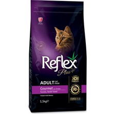 Kawin Ref Lex Plus Yetişkin Kediler Için Tavuk Etli, Renkli Taneli Kedi Maması 1,5 kg