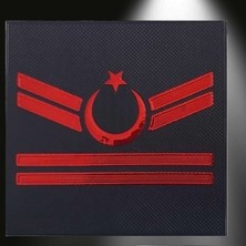 Çukurova Ütü Jandarma Asayiş Yelek Için Minyatür 2 Kademeli Uzman Çavuş 3D Plastik Tpu Gögüs Arması