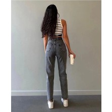 Geenz Manifacture Marnie Mom Karyıkama Mom Süper Yüksek Bel Mom Jeans