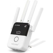 Meks Wifi Repeater Router Ap AC3800 Dual Band 5 Ghz - Siyah Beyaz LV-AC35Q
