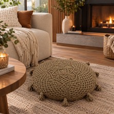 Monarch Home Bohem Desenli  Makrome Yer Minderi