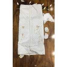 Marvielle Kız Erkek Bebek Zürafalı Kadife Battaniye Seti - Bebek & Çocuk Battaniyesi