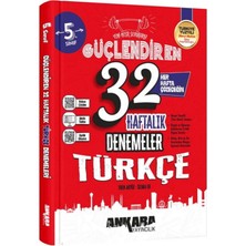 Ankara Yayıncılık 5. Sınıf Türkçe 32 Hafta Güçlendiren Denemeleri