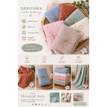Marvielle Movamir Baby %100 Pamuk 4 Kat Müslin Bebek Battaniyesi 100X120 - Bebek & Çocuk Battaniyesi