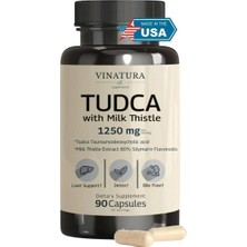 Vinatura Vınatura Tudca Milk Thistle 1250MG Bile Salts Liver Support, Gallbladder 90 Caps